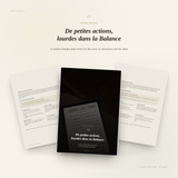 01. De petites actions, lourdes dans la Balance